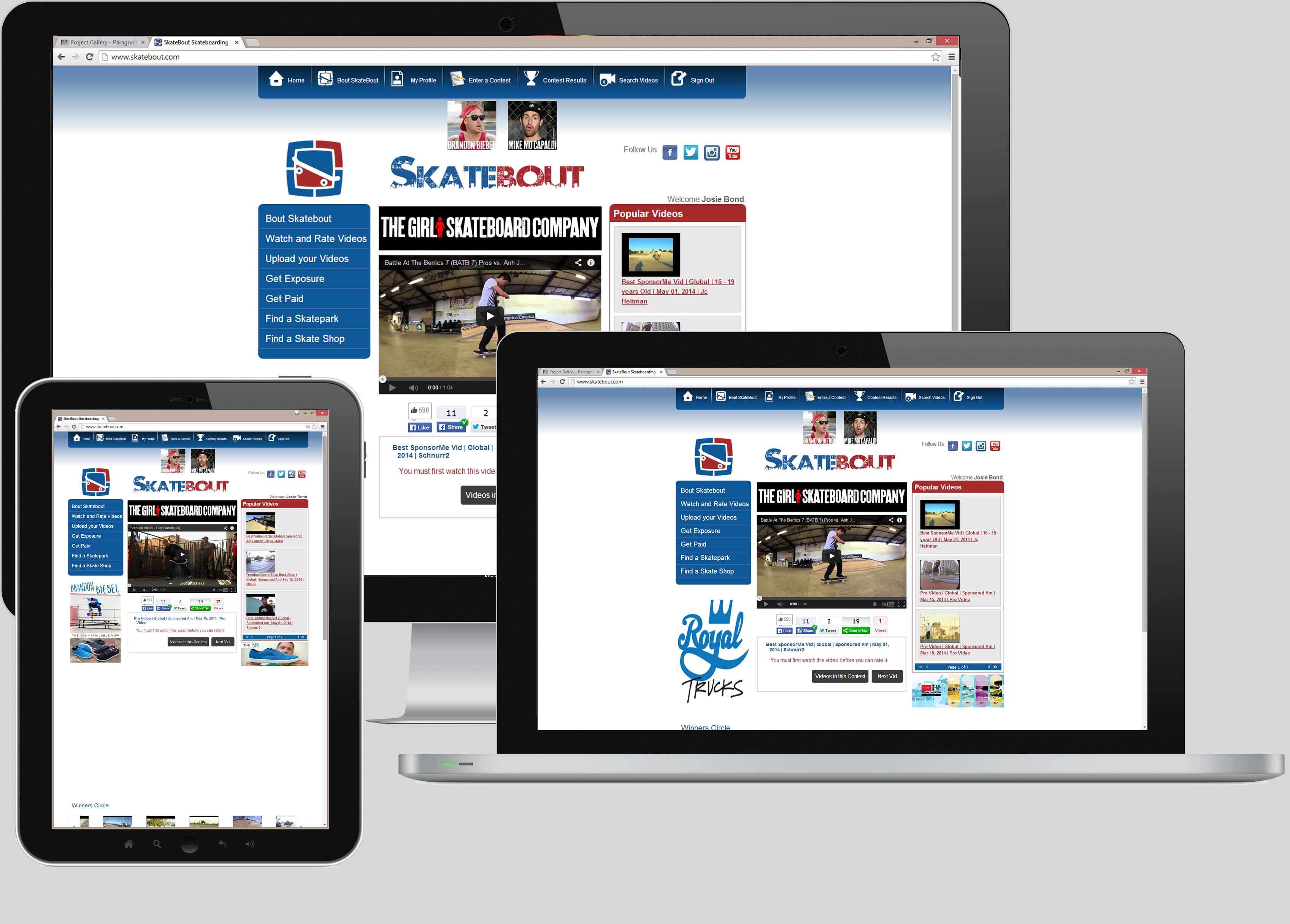Skatebout Website
